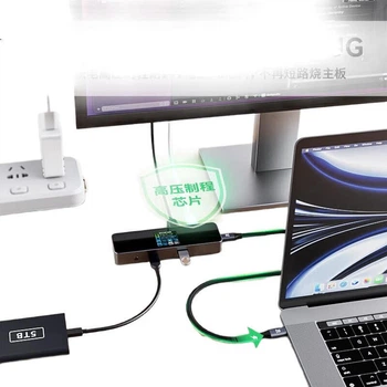 Док-станція DOCKCASE 6 в 1 USB-C - HDMI 4K 60 Гц з дисплеєм