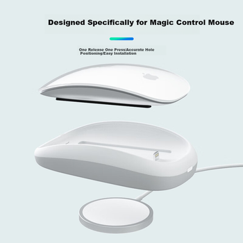 Подставка Mryc для Apple Magic Mouse с беспроводной зарядкой эргономичная, черная