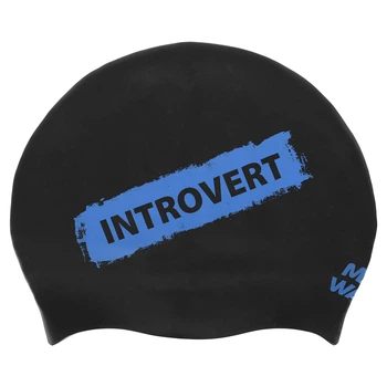 Шапочка для плавания M-D INTROVERT reversible (силикон, черно-белый) (M055336_Черно-белый)