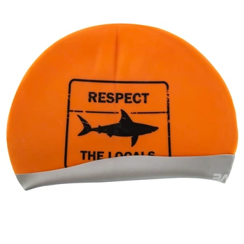 Шапочка для плавания M-D RESPECT reversible (силикон, Оранжево-серый) (M055024_Оранжево-серый)