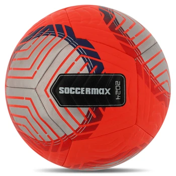 Мяч футбольный №5 PU ламинированный клееный SOCCERMAX FIFA FB-8466 (PU, красный)