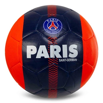 Мяч футбольный №5 PU ламинированный гибридная сшивка HYBRID BALLONSTAR PARIS SAINT-GERMAIN FB-7953 Темно-синий-красный