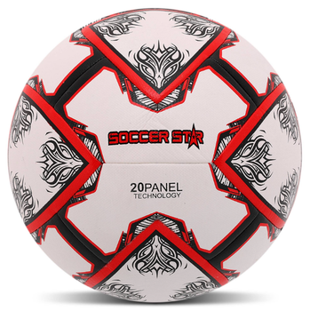 Мяч футбольный №5 PU ламинированный гибридная сшивка HYBRID SOCCER STAR FB-4523