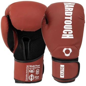 Перчатки боксерские PU HARD TOUCH BO-5229 12 унции Бордовый