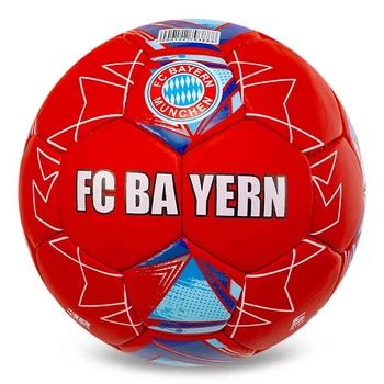 Мяч футбольный №5 PU Гриппи сшит вручную BALLONSTAR BAYREN FB-0047-791 Красный-синий