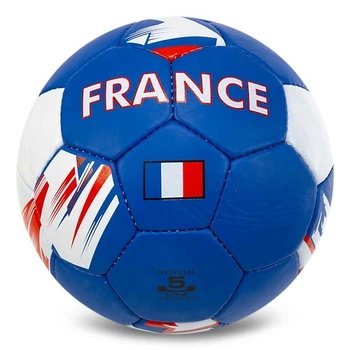 Мяч футбольный №5 PU Гриппи сшит вручную BALLONSTAR FRANCE FB-0047-796 Темно-синий-белый