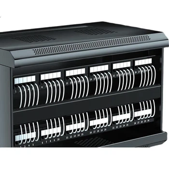 Патч-панель ZLEUE 19" 3U 48 портов Cat 6 в сборе с органайзером Черная (ZL-P6B)