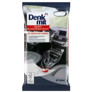 Вологі серветки для салону авто Denkmit 20 шт (2702182)