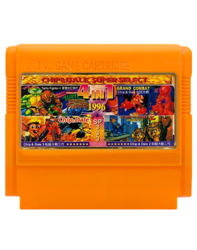 Збірник Ігор RMC Famicom Dendy 4 in 1 SP333 TMNT 4, Chip & Dale 1 2 3 (Heavy Barrel) 90х TV Game Англійська Версія Тільки Картридж Б/У
