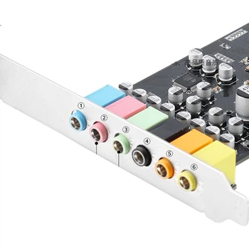 Звуковая карта MOGE MC2208 внутренняя PCIe x1 с 8-канальным выходом, для музыки, фильмов и игр