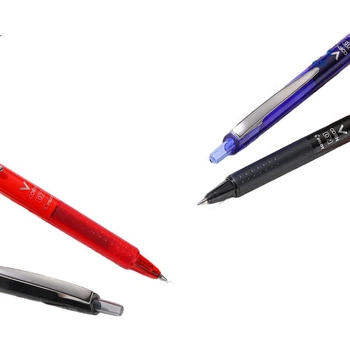 Ручка гелевая PILOT Weibao Black Knight LVKN-15F 0.7 мм с выдвижным стержнем, черная, 10 шт