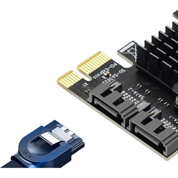 Плата расширения EB-LINK PCI-E на SATA 3.0, 2 порта, для SSD и жестких дисков