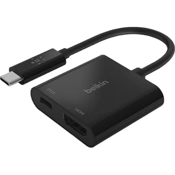 Адаптер-разветвитель BELKIN Type-C, 60 Вт, HDMI, для iPad и телефона, модель AVC002