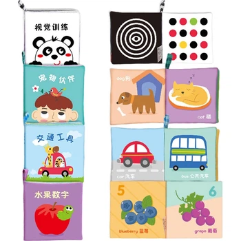 Книжка мягкая LALABABY тканевая развивающая для детей 0-3 лет