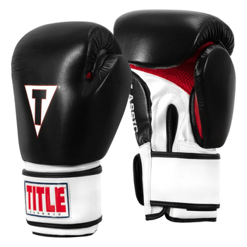 Боксерські рукавиці TITLE Classic Leather 2.0 Black/White/Red XXL 18 oz.