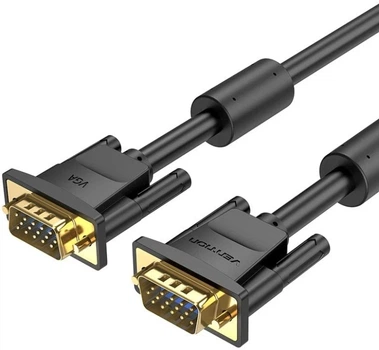 Кабель Vention VGA 15M-15M, 10 м, с ферритами Black (DAEBL)