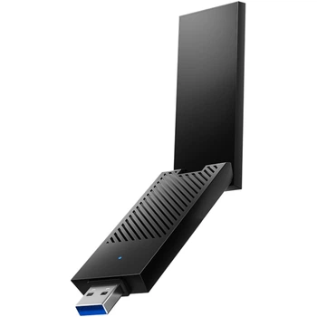 Wi-Fi адаптер Cudy WU5400 AX5400 Tri-Band Wi-Fi 6 6E USB 3.0 Adapter 802.11ax/ac/a/b/g/n 2402Mbp Black (WU5400)