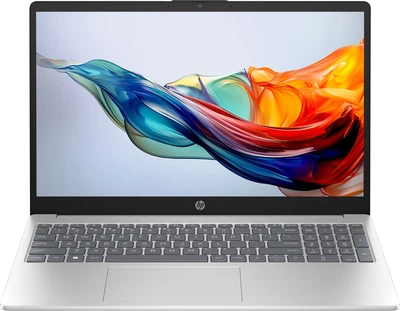 Ноутбук HP 15.6" 15-fc0331ua (FHD IPS) /AMD Ryzen 7 7730U /16GB /SSD 512GB /UMA /DOS /сріблястий