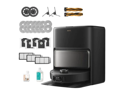 Пылесос робот моющий с базой Mova V50 Ultra Complete Black (RLV72LE-1-bl)