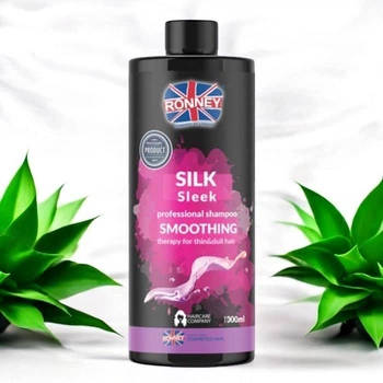 Шампунь Ronney Silk Sleek Smoothing Shampoo с протеинами шелка 1 л