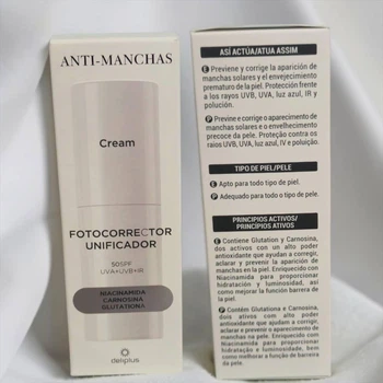 Солнцезащитный крем фотокорректор Deliplus Fotocorrector Unificador для лица SPF 50 50 мл