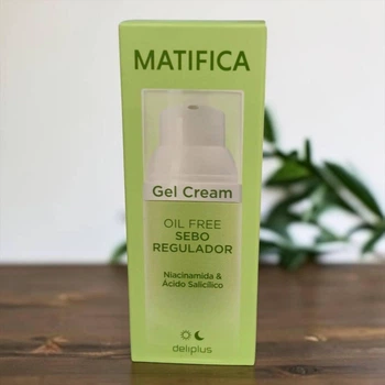 Матувальний себорегулювальний крем гель для обличчя Deliplus Matifica Gel Cream Oil Free Sebo Regulador 50 мл