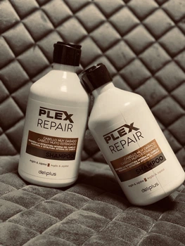 Шампунь Deliplus Plex Repair Shampoo для поврежденных волос 400 мл