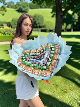 Солодкий букет "Blue Candy Bloom"