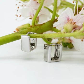 Сережки з медичного золота Біле Золото Sumatra - Xuping, 10×6 мм, 2.1 г, арт. 58012