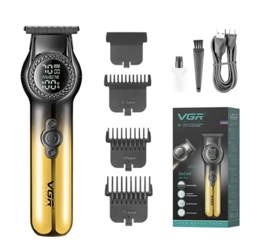 Триммер для стрижки и окантовки VGR V-990 Yellow/Black (аккумуляторный, беспроводной)