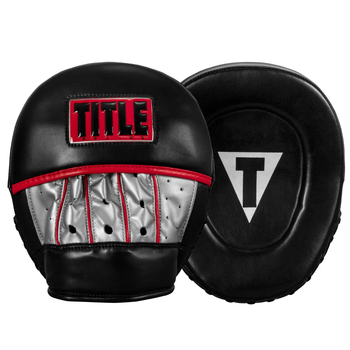 Лапи боксерські TITLE Boxing Valiant Punch Mitts - Black/Silver