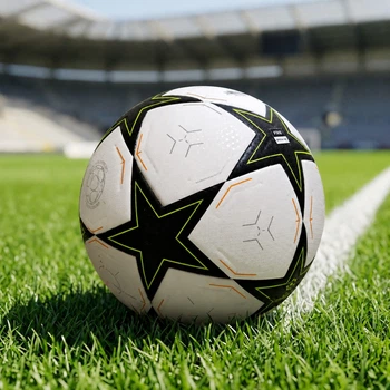 Футбольный мяч,для тренировок игровой профессиональный для детей и взрослых, чорный с белым размер: Standard 5,CZST-415 5261225