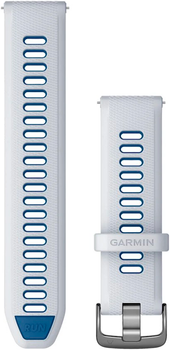 Pasek Garmin Quick Release Silicone Band 22mm White-Blue (010-11251-A1)