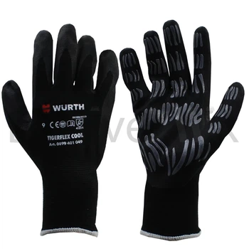 Рукавиці трикотажні робочі захисні утеплені WURTH TIGERFLEX-COOL 0899401049 L (9) покриття латексне
