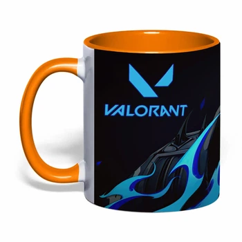 Чашка з друком "Valorant/Валорант" №3 (колір помаранчевий) (46257)