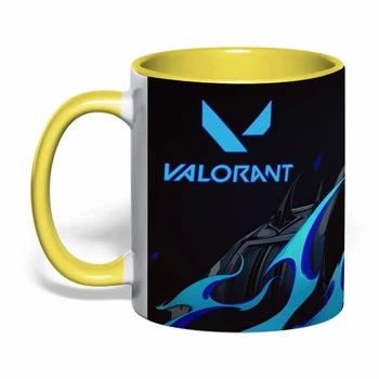 Чашка з друком "Valorant/Валорант" №3 (колір жовтий) (46262)