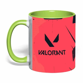 Чашка з друком "Valorant/Валорант" №5 (колір салатовий) (46326)