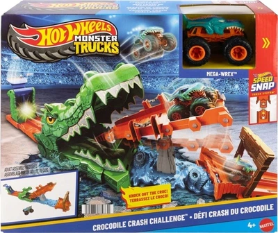 Автомобільний трек Mattel Hot Wheels MONSTER TRUCKS Паща крокодила JJN45 (194735339730)