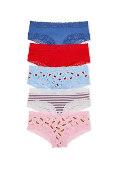 Трусики слип Victoria's Secret 5(XL) Микс (153116)