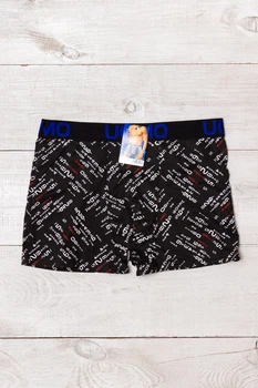 Чоловічі труси-боксери з принтом NoBrand XL Чорний (p-20857-251046)