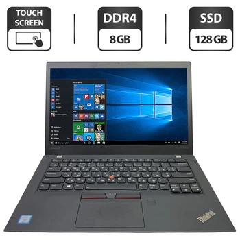 Ультрабук Lenovo ThinkPad T470s / 14" (1920x1080) IPS Touch / Intel Core i5-6300U (2 (4) ядра по 2.4 - 3.0 GHz) / 8 GB DDR4 / 128 GB SSD / Intel HD Graphics 520 / WebCam б/в