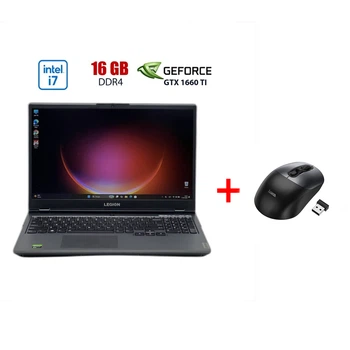 Ігровий ноутбук Б-клас Lenovo Legion 5 15IMH05H / 15.6" (1920x1080) IPS / Intel Core i7-10750H (6 (12) ядер по 2.6 - 5 GHz) / 16 GB DDR4 / 960 GB SSD / nVidia GeForce GTX 1660 Ti, 6 GB GDDR6, 192-bit / WebCam б/в + Подарунок Бездротова миша HOCO GM28