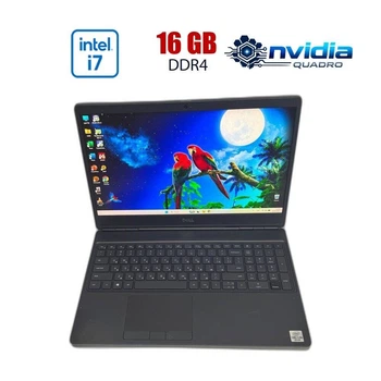 Мобільна робоча станція Б-клас Dell Precision 7550 / 15.6" (1920x1080) IPS / Intel Core i7-10850H (6 (12) ядер по 2.70 - 4.9 GHz) / 16 GB DDR4 / 256 GB SSD / nVidia Quadro T2000, 4 GB GDDR5, 128-bit / WebCam б/в