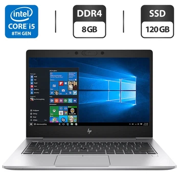 Ультрабук HP EliteBook 830 G6 / 13.3" (1920x1080) IPS / Intel Core i5-8365U (4 (8) ядра по 1.6 - 4.1 GHz) / 8 GB DDR4 / 120 GB SSD / Intel UHD Graphics / WebCam б/в