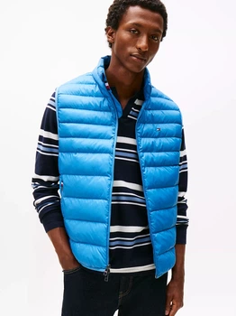 Теплий жилет чоловічий Tommy Hilfiger XM05671-C2Q(Dusty Indigo) 2XL Індиго (198296253139)