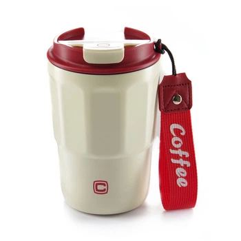 Термокружка с поилкой White/Red (400мл) СИЛА