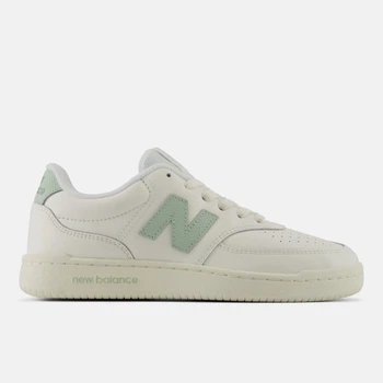 Женские белые кожаные кеды New Balance 80v2 40,5 (9) 26 см (W0807EO)