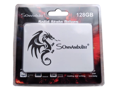 SSD накопитель SomnAmbulist 128GB 2.5″ SATA III 550/450 МБ/с для ноутбука и компьютера