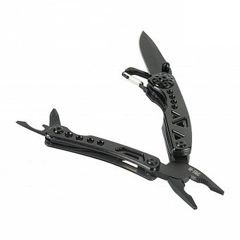 Мультитул 7 в 1 M-Tac Type 6 Black/Olive 60023201 (плоскогубцы; острогубцы; кусачки; нож; отвертка; открывалка; карабин)