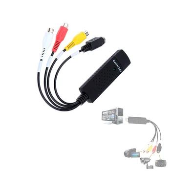 USB карта видеозахвата MS2106 (USB 2.0, 3x RCA, S-Video, для оцифровки видеозаписи видеозаписей VHS, ПО в комплекте)